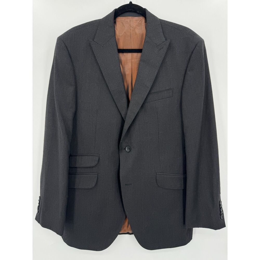 BEN SHERMAN Dark Gray 3 Pocket 2 Button Blazer Jacket Size 38R